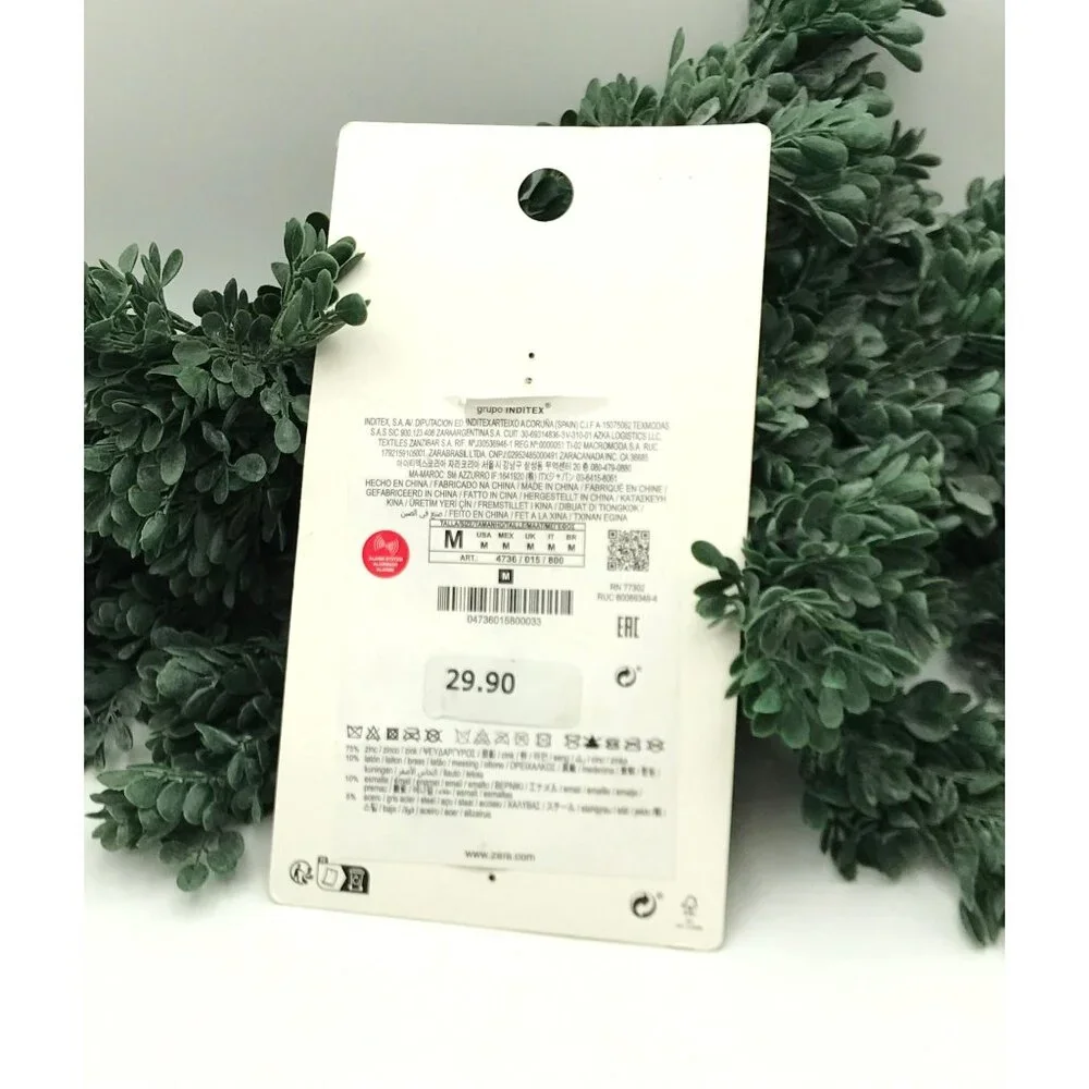 Set Of 2 Gold & Black Enamel Hinged Bracelets With Chain Detail by ZARA - Picture 4 of 4